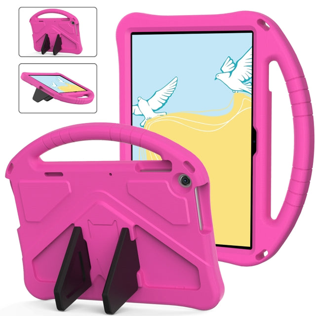 For Lenovo Tab M10 3rd Gen TB328FU / TB328XU 2022 EVA Shockproof Tablet Protective Case with Holder(Rose Red)