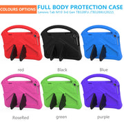 For Lenovo Tab M10 3rd Gen TB328FU / TB328XU 2022 EVA Shockproof Tablet Protective Case with Holder(Rose Red)