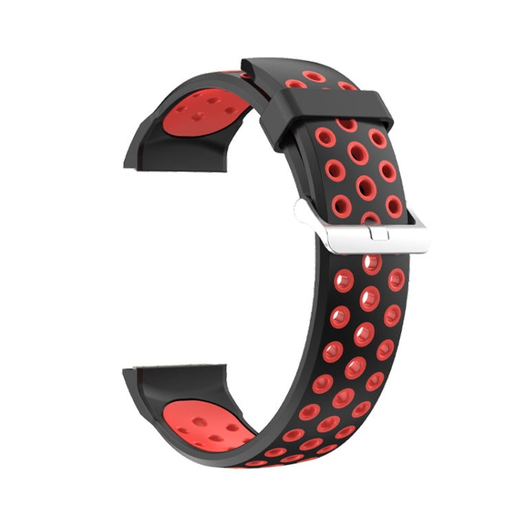 For Huawei Watch GT Cyber Two-Color Breathable Watch Band(Black+Red)