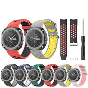 For Huawei Watch GT Cyber Two-Color Breathable Watch Band(Black+Red)