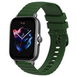For Amazfit GTS 3 20mm Wavy Dot Pattern Solid Color Silicone Watch Band(Army Green) - free shipping - PMC TechLife - Order now!