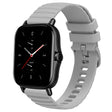 For Amazfit GTS 2E 20mm Wavy Dot Pattern Solid Color Silicone Watch Band(Grey) - free shipping - PMC TechLife - Order now!