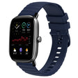 For Amazfit GTS 2 Mini 20mm Wavy Dot Pattern Solid Color Silicone Watch Band(Navy Blue) - free shipping - PMC TechLife - Order now!