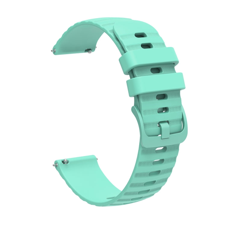 For Amazfit GTS 2 20mm Wavy Dot Pattern Solid Color Silicone Watch Band(Teal) - free shipping - PMC TechLife - Order now!