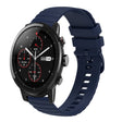 For Amazft 2 Stratos 22mm Wavy Dot Pattern Solid Color Silicone Watch Band(Navy Blue) - free shipping - PMC TechLife - Order now!