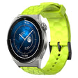 For Huawei Watch GT3 Pro 43mm 20mm Football Pattern Solid Color Silicone Watch Band(Lime Green) - free shipping - PMC TechLife - Order now!