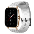 For Amazfit GTS 2 20mm Football Pattern Solid Color Silicone Watch Band(White) - free shipping - PMC TechLife - Order now!