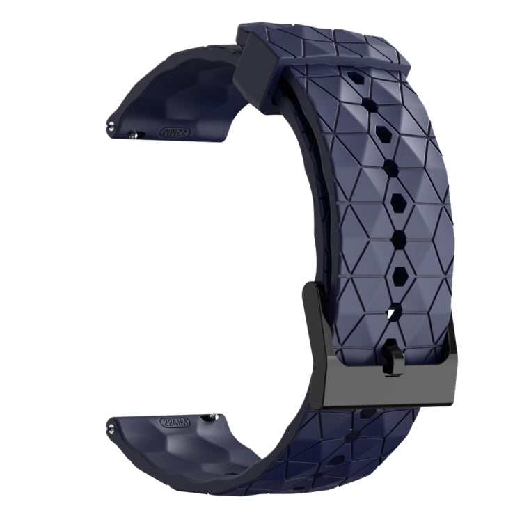 For Amazfit GTR 42mm 20mm Football Pattern Solid Color Silicone Watch Band(Navy Blue) - free shipping - PMC TechLife - Order now!