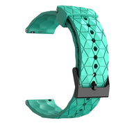 For Amazfit GTR 3 Pro 22mm Football Pattern Solid Color Silicone Watch Band(Teal)