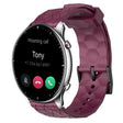 For Amazfit GTR 2 22mm Football Pattern Solid Color Silicone Watch Band(Wine Red) - free shipping - PMC TechLife - Order now!