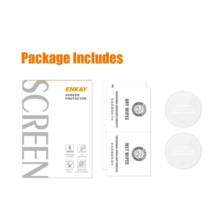 For Honor Magic5 Pro 2pcs ENKAY Hat-Prince 0.2mm 9H Rear Camera Lens Tempered Glass Film - free shipping - PMC TechLife - Order now!