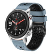 For Amazfit GTR 4 22mm Perforated Two-Color Silicone Watch Band(Blue+Black) - free shipping - PMC TechLife - Order now!