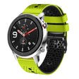 For Amazfit GTR 4 22mm Perforated Two-Color Silicone Watch Band(Lime+Black) - free shipping - PMC TechLife - Order now!