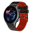 For Amazfit GTR 3 22mm Perforated Two-Color Silicone Watch Band(Black+Red) - free shipping - PMC TechLife - Order now!