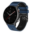 For Amazfit GTR 2e 22mm Perforated Two-Color Silicone Watch Band(Midnight Blue+Black) - free shipping - PMC TechLife - Order now!