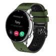 For Amazfit GTR 2 22mm Perforated Two-Color Silicone Watch Band(Army Green+Black) - free shipping - PMC TechLife - Order now!