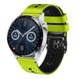 For Huawei Watch GT3 46mm 22mm Perforated Two-Color Silicone Watch Band(Lime+Black) - free shipping - PMC TechLife - Order now!