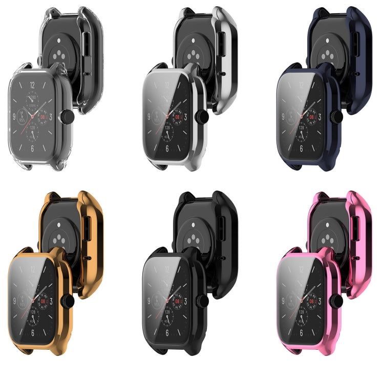 For Amazfit GTS 4 TPU Full-Enclosed Watch Case(Black) - Watch Cases by PMC Jewellery | Online Shopping South Africa | PMC Jewellery | Buy Now Pay Later Mobicred