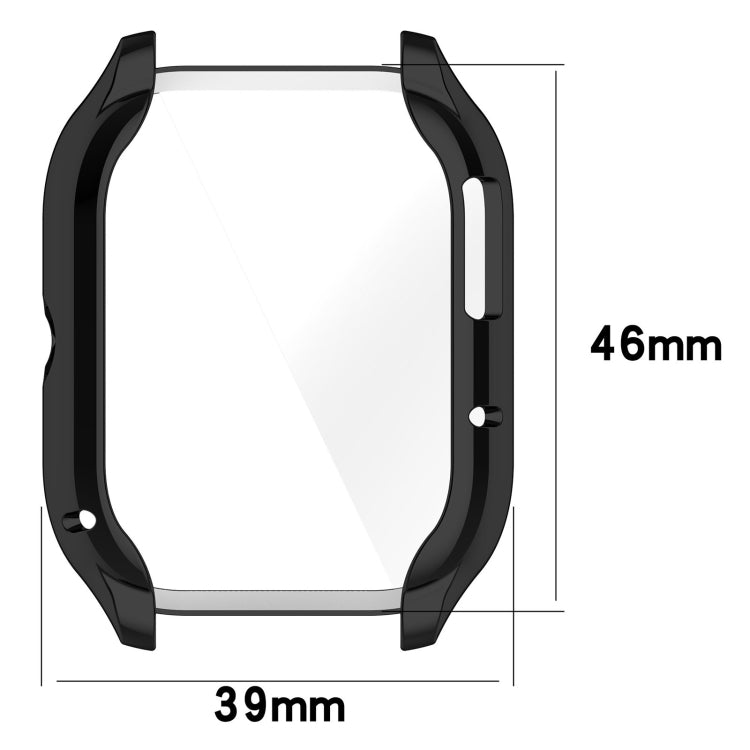 For Amazfit GTS 4 TPU Full-Enclosed Watch Case(Black) - Watch Cases by PMC Jewellery | Online Shopping South Africa | PMC Jewellery | Buy Now Pay Later Mobicred