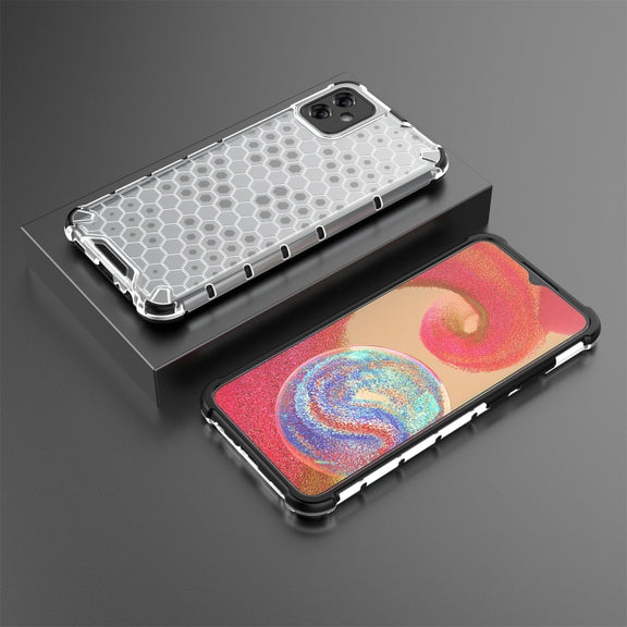 For Samsung Galaxy A04e 4G Honeycomb Phone Case(White)