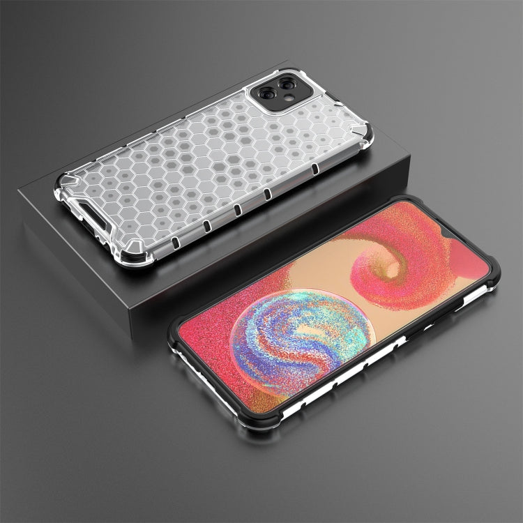 For Samsung Galaxy A04e 4G Honeycomb Phone Case(White)