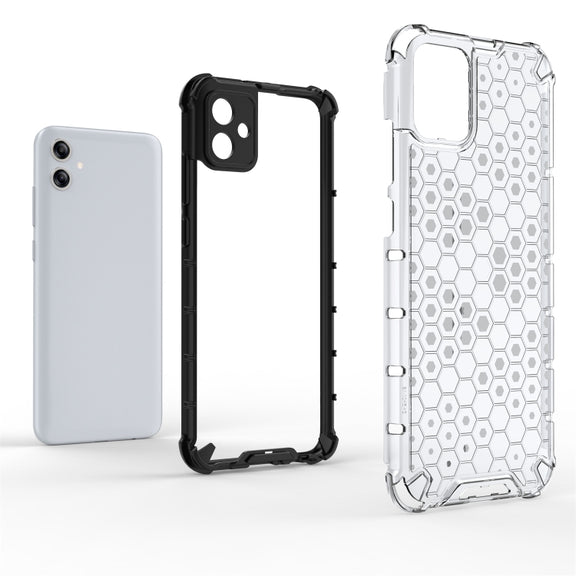 For Samsung Galaxy A04e 4G Honeycomb Phone Case(White)