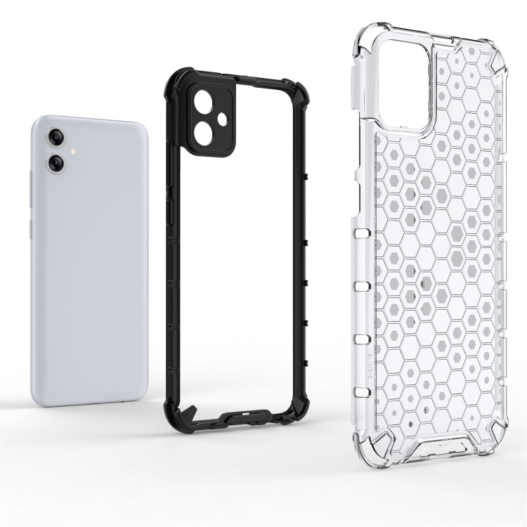 For Samsung Galaxy A04e 4G Honeycomb Phone Case(White)