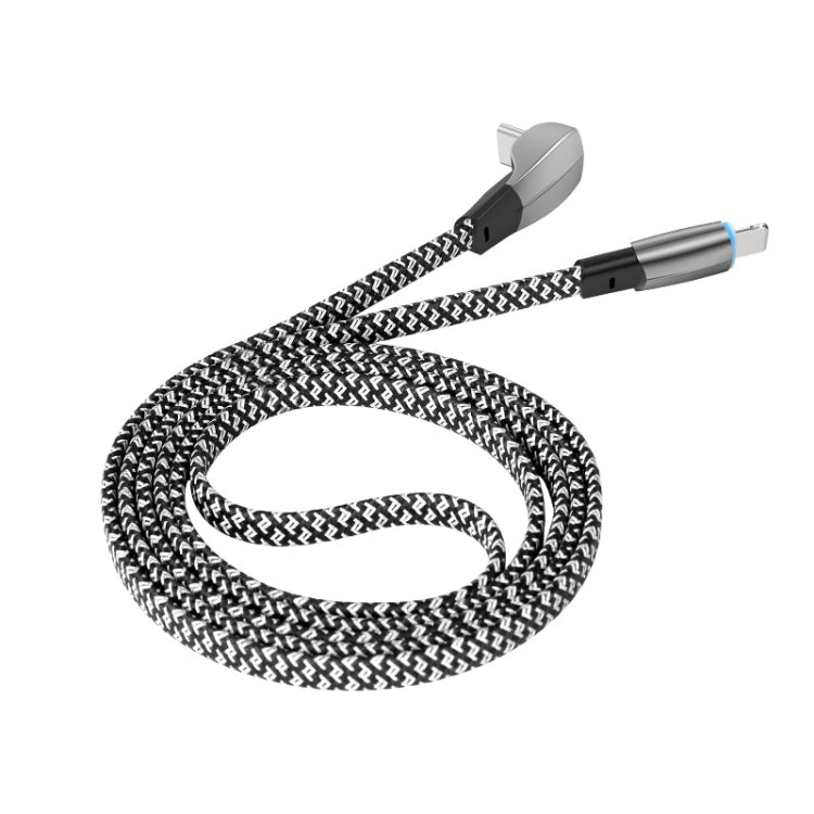 ENKAY Hat-Prince 30W USB C / Type-C to Apple 8 Pin 3A Fast Charging Data Weave Cable, Length:1m - Cable & Adapter by ENKAY | Online Shopping South Africa | PMC Jewellery | Buy Now Pay Later Mobicred