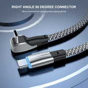ENKAY Hat-Prince 30W USB C / Type-C to Apple 8 Pin 3A Fast Charging Data Weave Cable, Length:1m