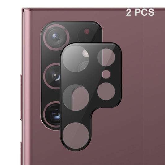 2pcs For Samsung Galaxy S23 Ultra 5G ENKAY 9H Rear Camera Lens Tempered Glass Film(Black) - free shipping - PMC Jewellery - Order now!
