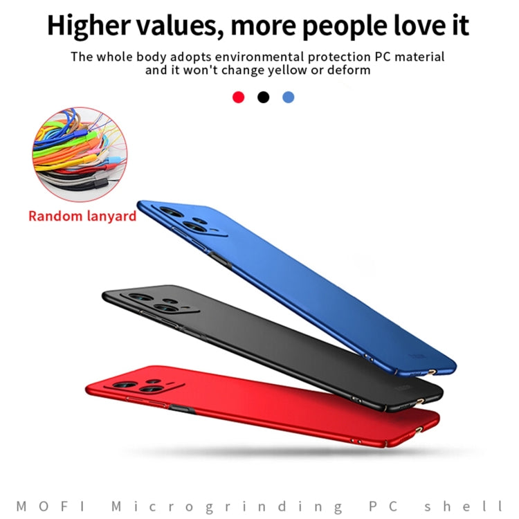 For Xiaomi Redmi Note 12 Pro+ China MOFI Micro Frosted PC Ultra-thin Hard Case(Red) - free shipping - PMC TechLife - Order now!