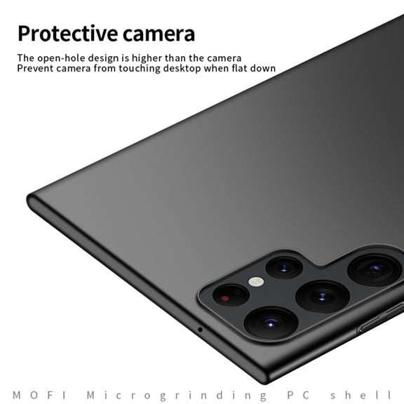For Samsung Galaxy S23 Ultra 5G MOFI Micro Frosted PC Ultra-thin Hard Case(Black)