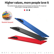 For Samsung Galaxy S23 Ultra 5G MOFI Micro Frosted PC Ultra-thin Hard Case(Black)