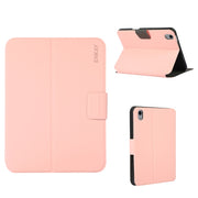 For iPad 2025 / 2022 ENKAY TPU Back Cover Smart Leather Tablet Case with Pen Slot & Holder(Pink)