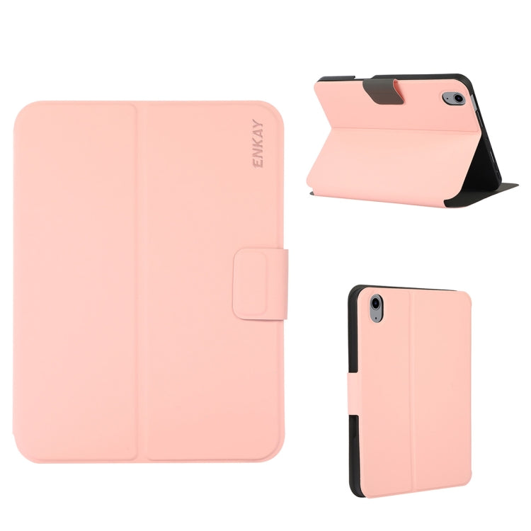 For iPad 2025 / 2022 ENKAY TPU Back Cover Smart Leather Tablet Case with Pen Slot & Holder(Pink) - iPad 2025 / 2022 Cases by ENKAY | Online Shopping South Africa | PMC TechLife | Buy Now Pay Later Mobicred