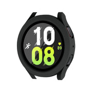 For Samsung Galaxy Watch4/5 40mm ENKAY Hat-Prince Water-resistant Full Coverage PC Frame + 9H Tempered Glass Case(Black) - Watch Cases by ENKAY