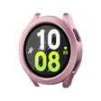For Samsung Galaxy Watch4/5 44mm ENKAY Hat-Prince Waterproof Full Coverage PC Frame + 9H Tempered Glass Case(Pink) - Watch Cases by ENKAY