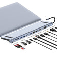 JUNSUNMAY 12 in 1 Multifunctional USB C Hub Docking Station Adapter SD/TF Card Reader - free shipping - PMC TechLife - Order now!