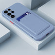 For Samsung Galaxy S23 Ultra 5G Skin Feel Card TPU Contrast Color Button Phone Case(Gray) - Galaxy S23 Ultra 5G Cases by PMC TechLife | Online Shopping South Africa | PMC TechLife | Buy Now Pay Later Mobicred