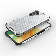 For Samsung Galaxy A34 5G Honeycomb Shockproof Phone Case(Black)