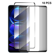 For Xiaomi Redmi Note 12 China 10pcs ENKAY Full Glue 0.26mm 9H 2.5D Tempered Glass Full Film