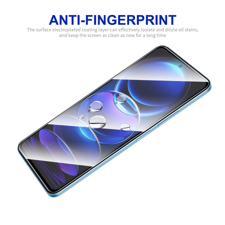 For Xiaomi Redmi Note 12 China 10pcs ENKAY Full Glue 0.26mm 9H 2.5D Tempered Glass Full Film