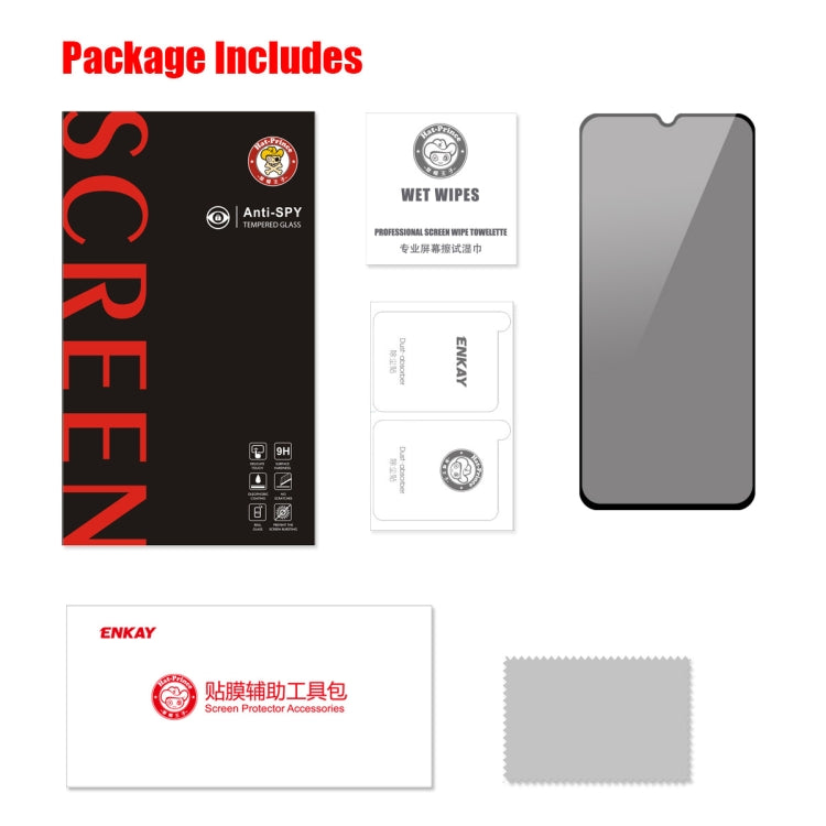 For Samsung Galaxy A14 5G ENKAY 28 Degree Anti-peeping Tempered Glass Full Screen Film