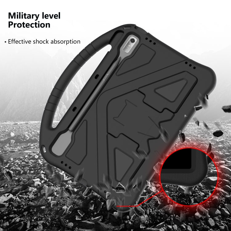 For Lenovo Tab P11 Pro 11.2 2023 TB-132FU / TB-138FC / P11 Pro11.5 2022 TB-J706F 2021 / TB-J716 2022 EVA Shockproof Tablet Case with Holder(Black)