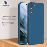 For Samsung Galaxy S23 5G PINWUYO Sense Series Liquid Silicone TPU Phone Case(Blue)