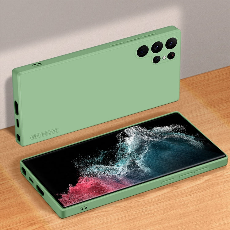 For Samsung Galaxy S23 Ultra 5G PINWUYO Sense Series Liquid Silicone TPU Phone Case(Green) - free shipping - PMC TechLife - Order now!