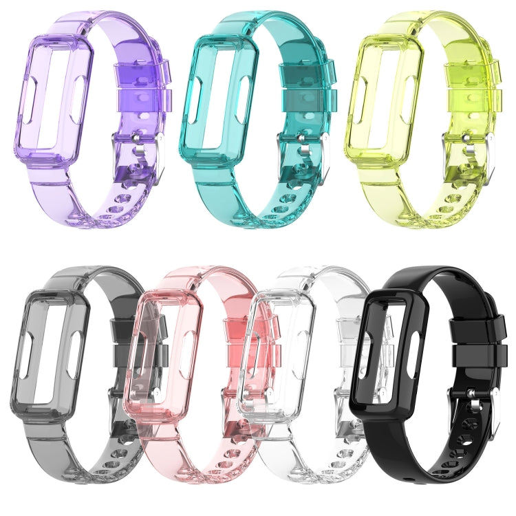 For Fitbit Inspire 3 TPU Integrated Watch Band(Transparent Pink) - free shipping - PMC TechLife - Order now!