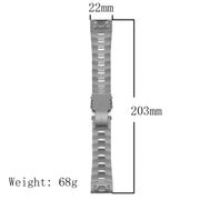 Compatible with Garmin Fenix 7 Solar 22mm Titanium Alloy Quick Release Watch Band(Black)