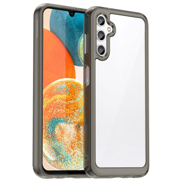 For Samsung Galaxy A14 4G Colorful Series Acrylic + TPU Phone Case(Transparent Grey) - free shipping - PMC TechLife - Order now!
