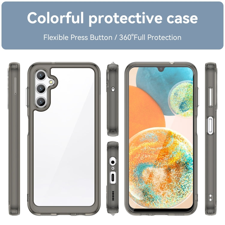 For Samsung Galaxy A14 4G Colorful Series Acrylic + TPU Phone Case(Transparent Grey) - free shipping - PMC TechLife - Order now!